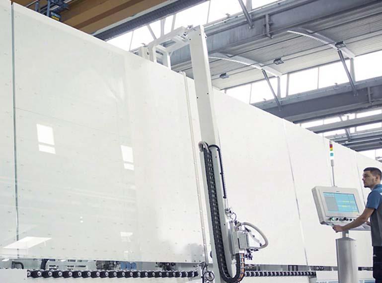 Glass Washing Machine with Panel Press